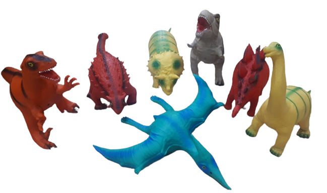 DINOSAURIOS DE GOMA GRANDE 40CM VARIOS MODELOS T REX