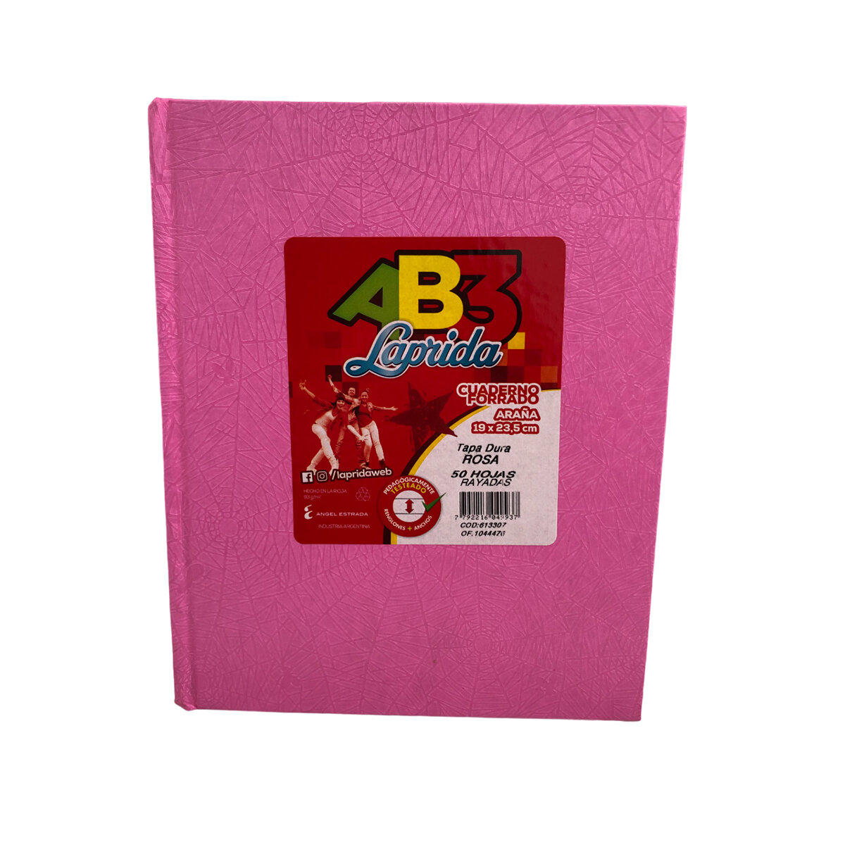 CUADERNOS LAP.R AB3 X50HJS RAY. ROSA 19X23   ARAñA