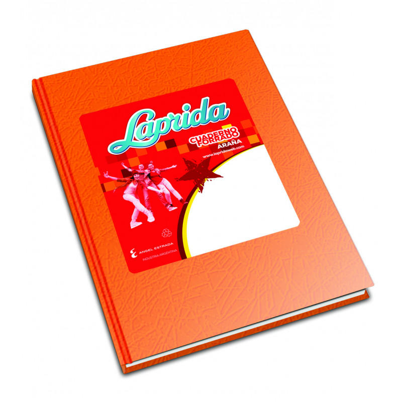 CUADERNOS LAP.R 16X21 50H.NARAN RAYADO ARAñA
