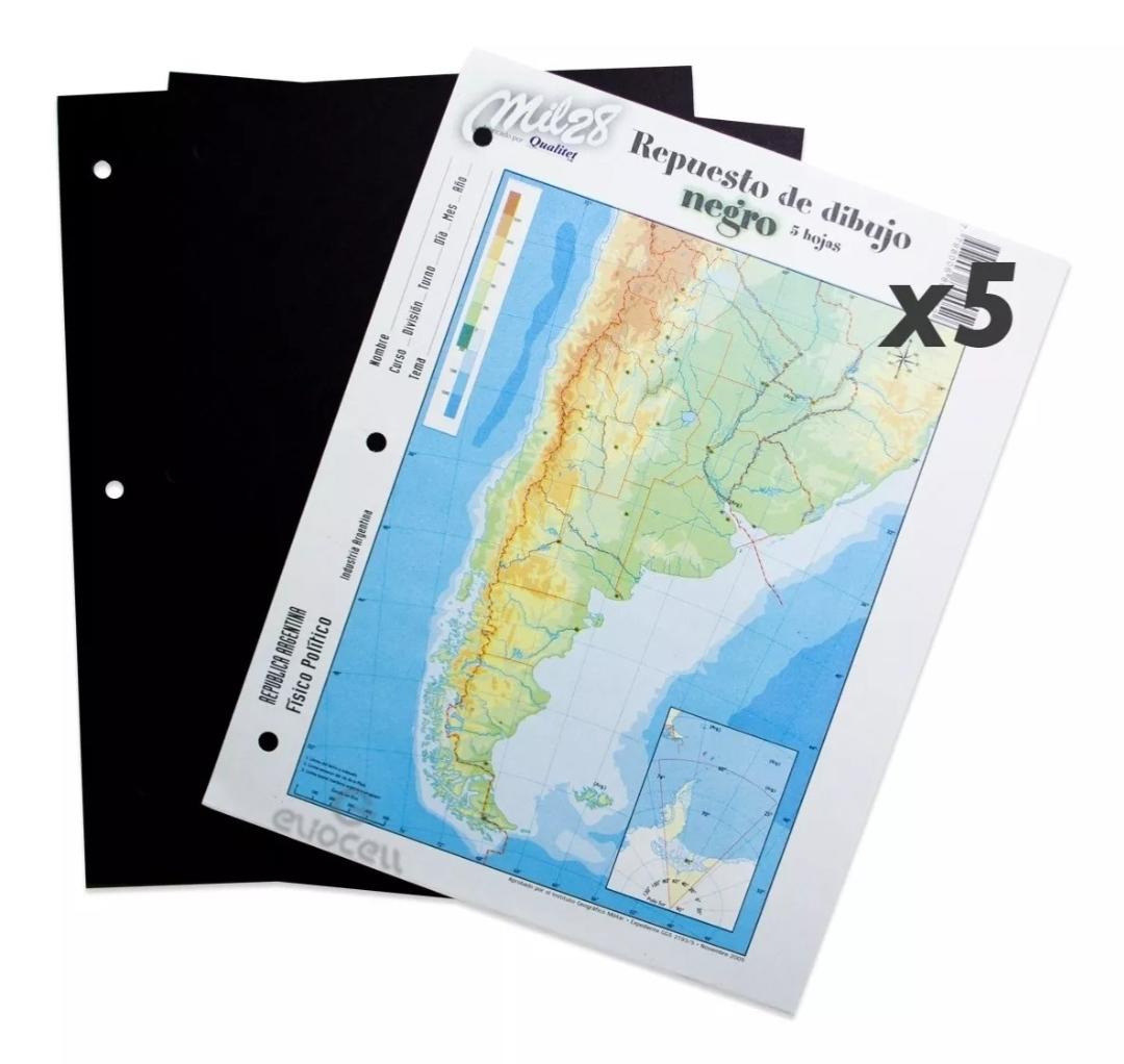 MIL28 REPUESTO CANSON N3 NEGRO X5HJS         DIBUJO