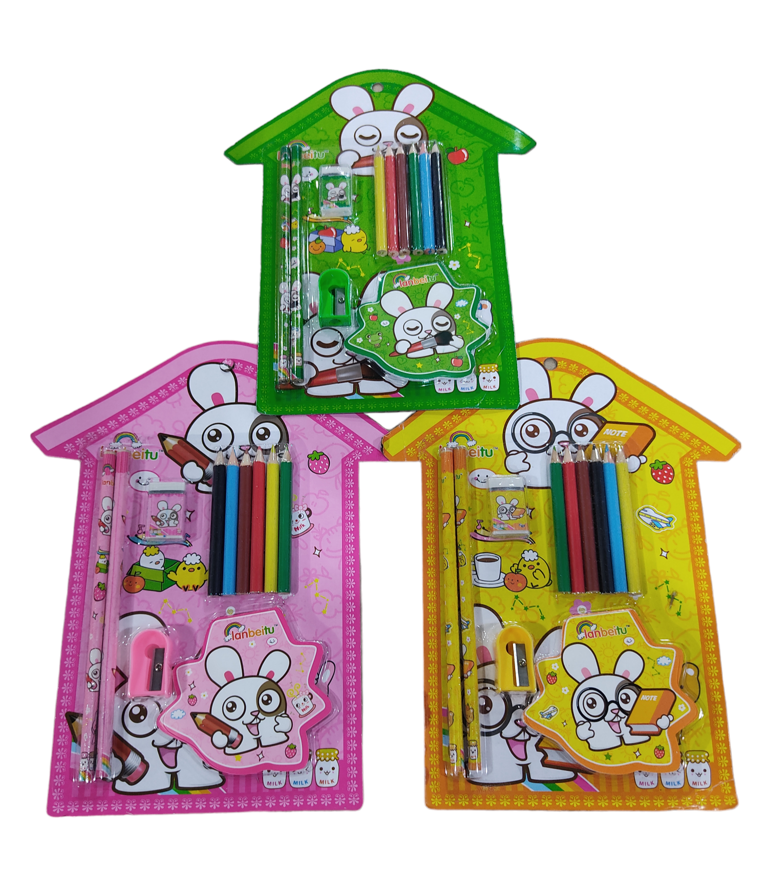 RENA.SET 267-8878 LAPIZ + LAPICES+GOMA+SACAPUNTA+LIBRETA E/BLISTER  3419/0753