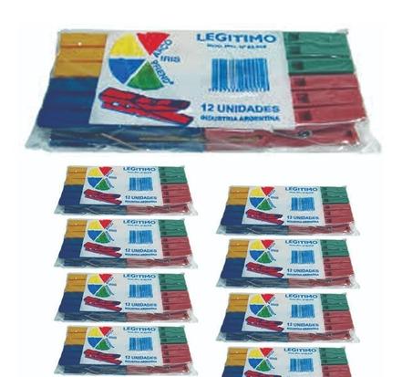 ARCO IRIS BROCHES PLASTICOS X12U. E/BOL      PARA ROPA