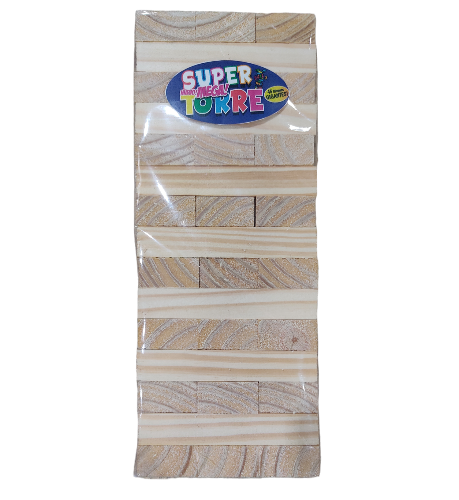 R.YENGAS GRANDES TORRES 34CM 15PISO 45PIEZA  ST010 ( BLOQUES 13X5X2CM ) MADERA