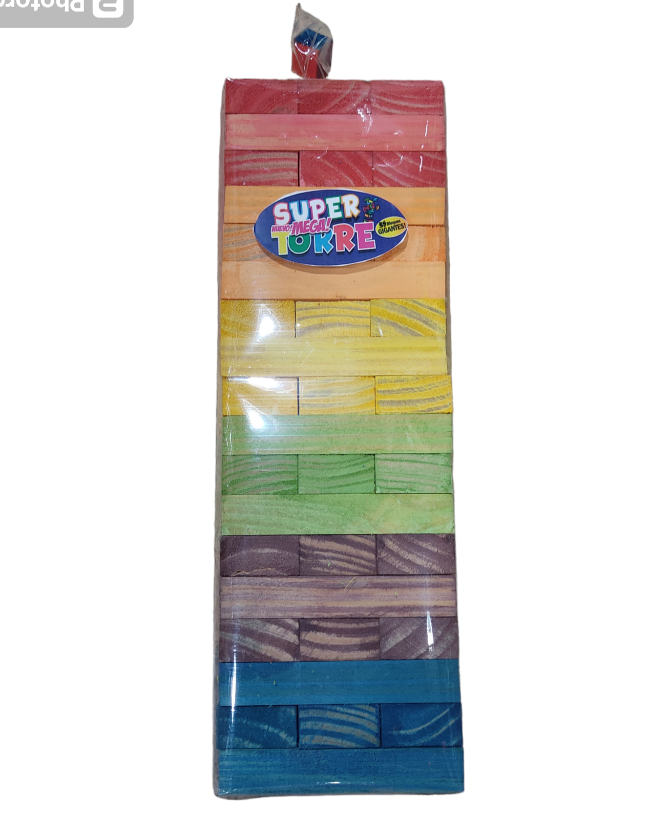R.YENGAS GIGANTES MULTICOLOR 40CM 18PISO 54PIEA C/DADO ST20 SUPERTORRE ( BLOQUES 13X4X2CM)