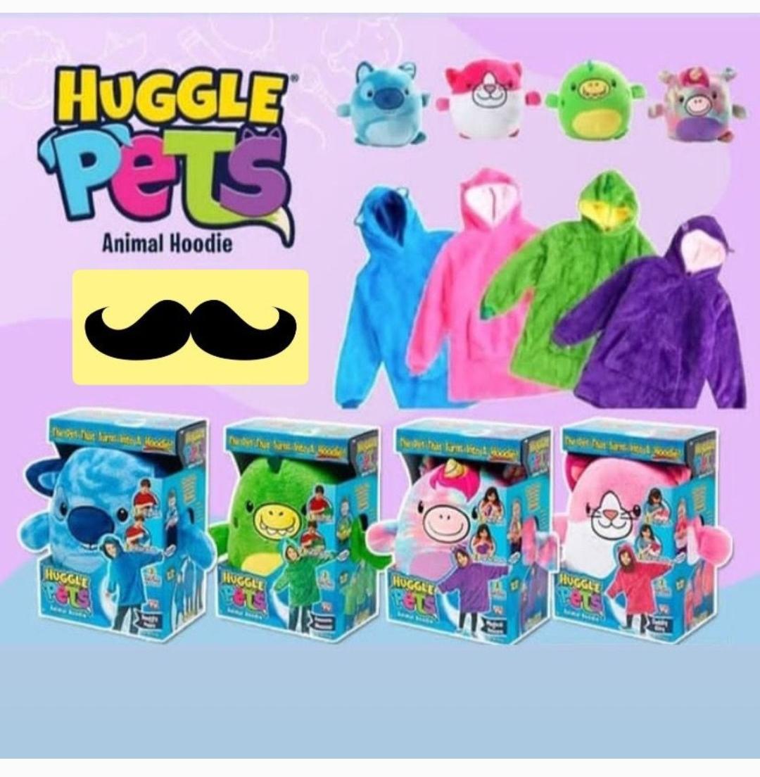 NA.BUZOS/PELUCHES HUGGLE PETS E/CAJA NC5118 VARIOS MODELOS SALIDA DE PLAYA PONCHO TOALLAS