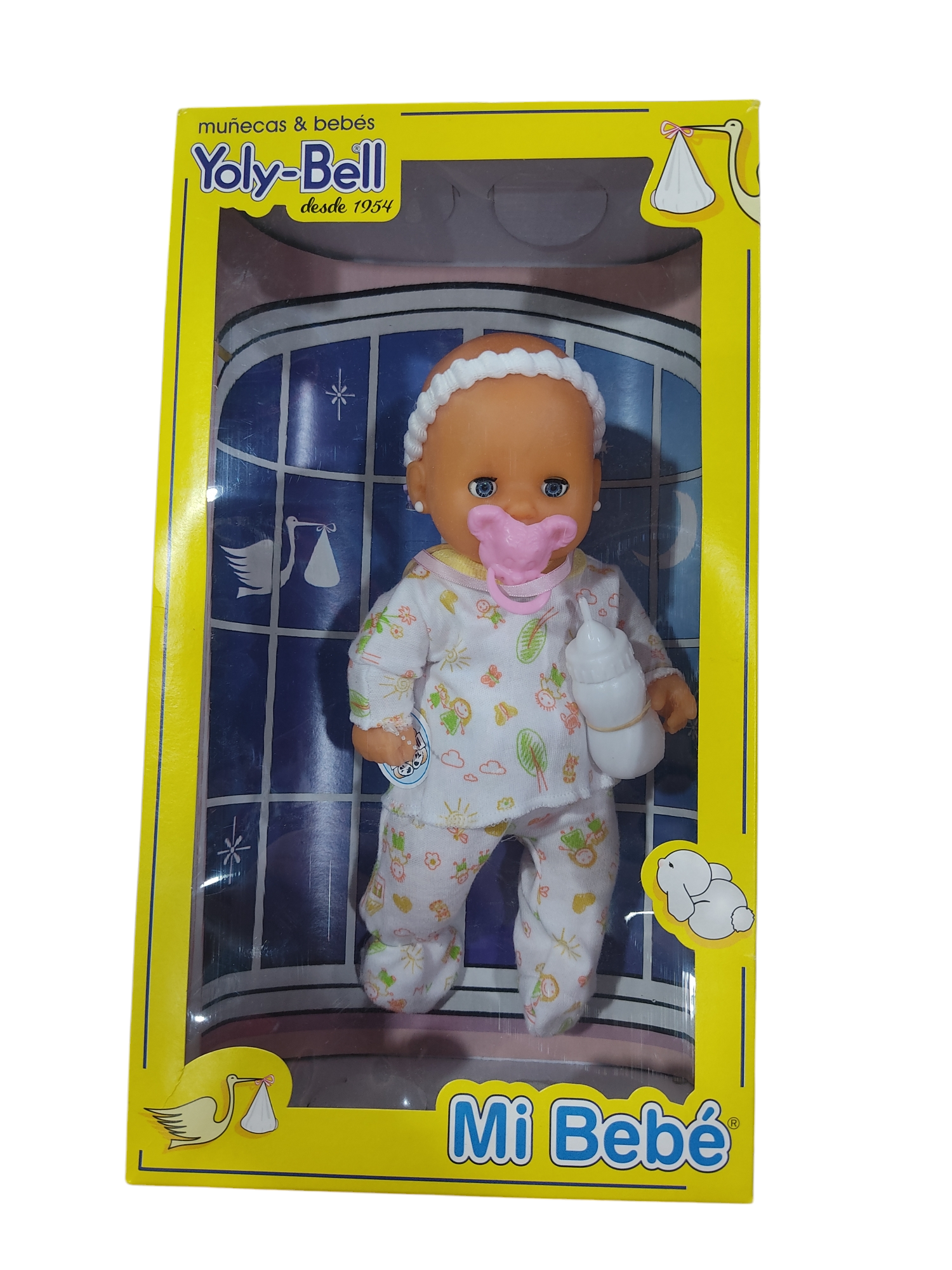 YOLY-BELL 1271 BEBE CHICO ROPAP PIJAMAS MUEVEOJITOS BEBOTE ALTO:30CM