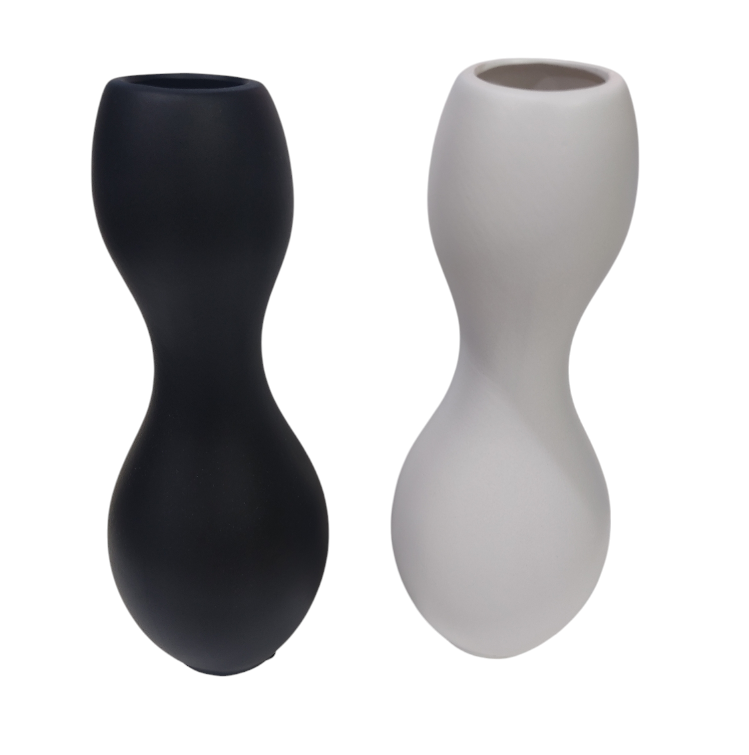 KK FLOREROS CERAMICA 30X10CM NS371226 BLANCO/NEGRO