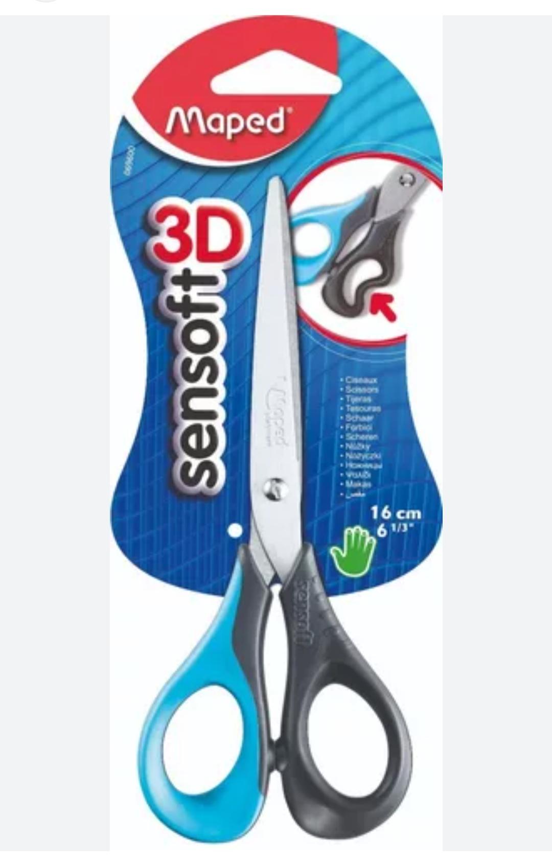 MAPED TIJERAS ZURDO 16CM SENSOFT 3D