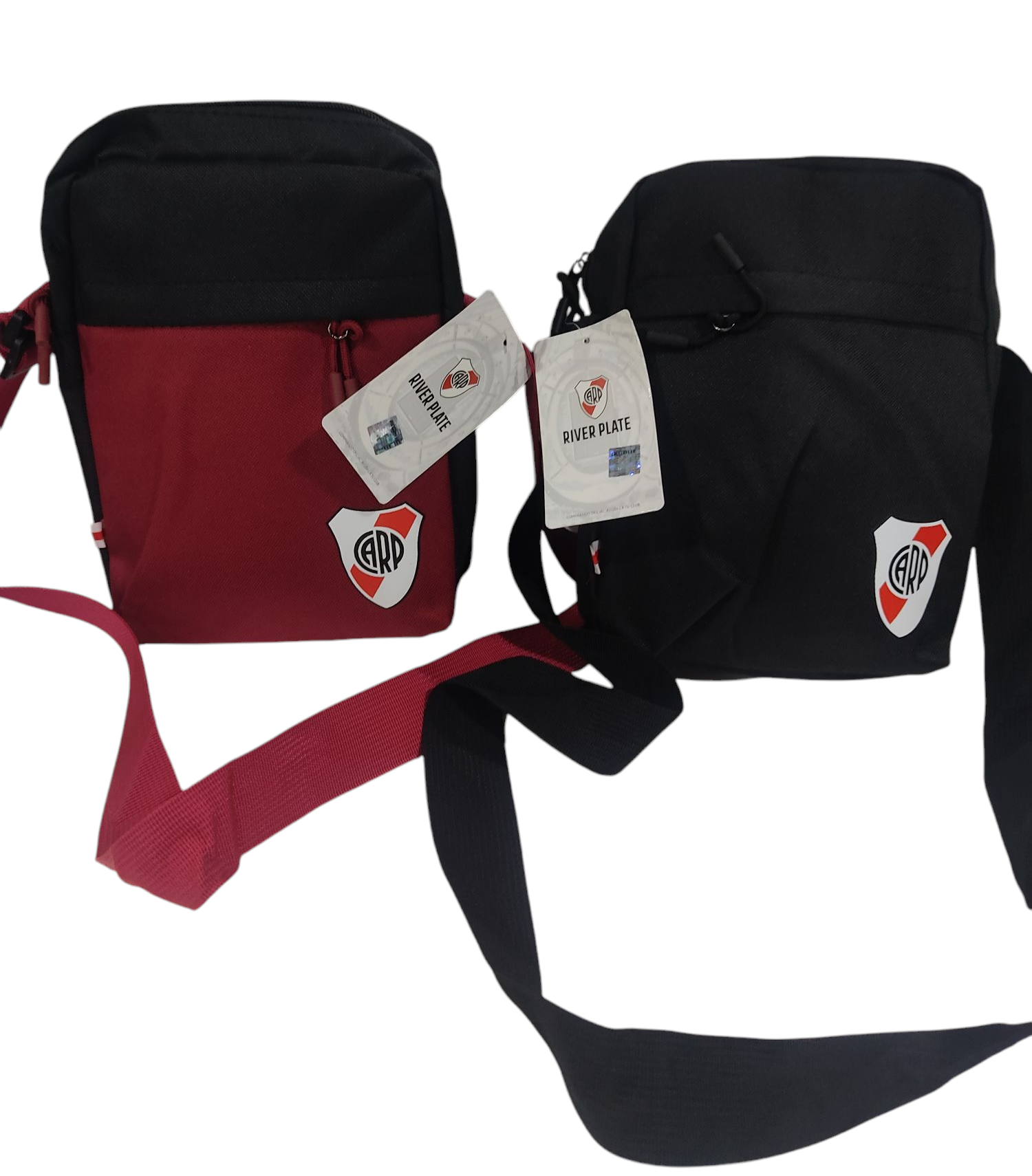 QM.BANDOLERAS RIVER PLATE BANRP01 C/TIRAS - 2 CIERRES 25X18X8CM  FUTBOL