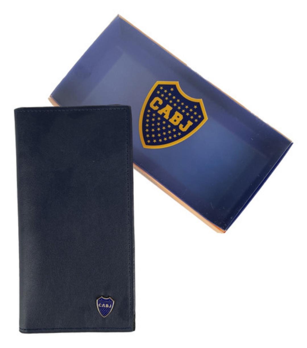 QM.BILLETERAS LARGA BOCA JUNIORS BILBJ0819X10X3CM E/CAJA UNISEX ORIGINAL C/CIERRE FUTBOL