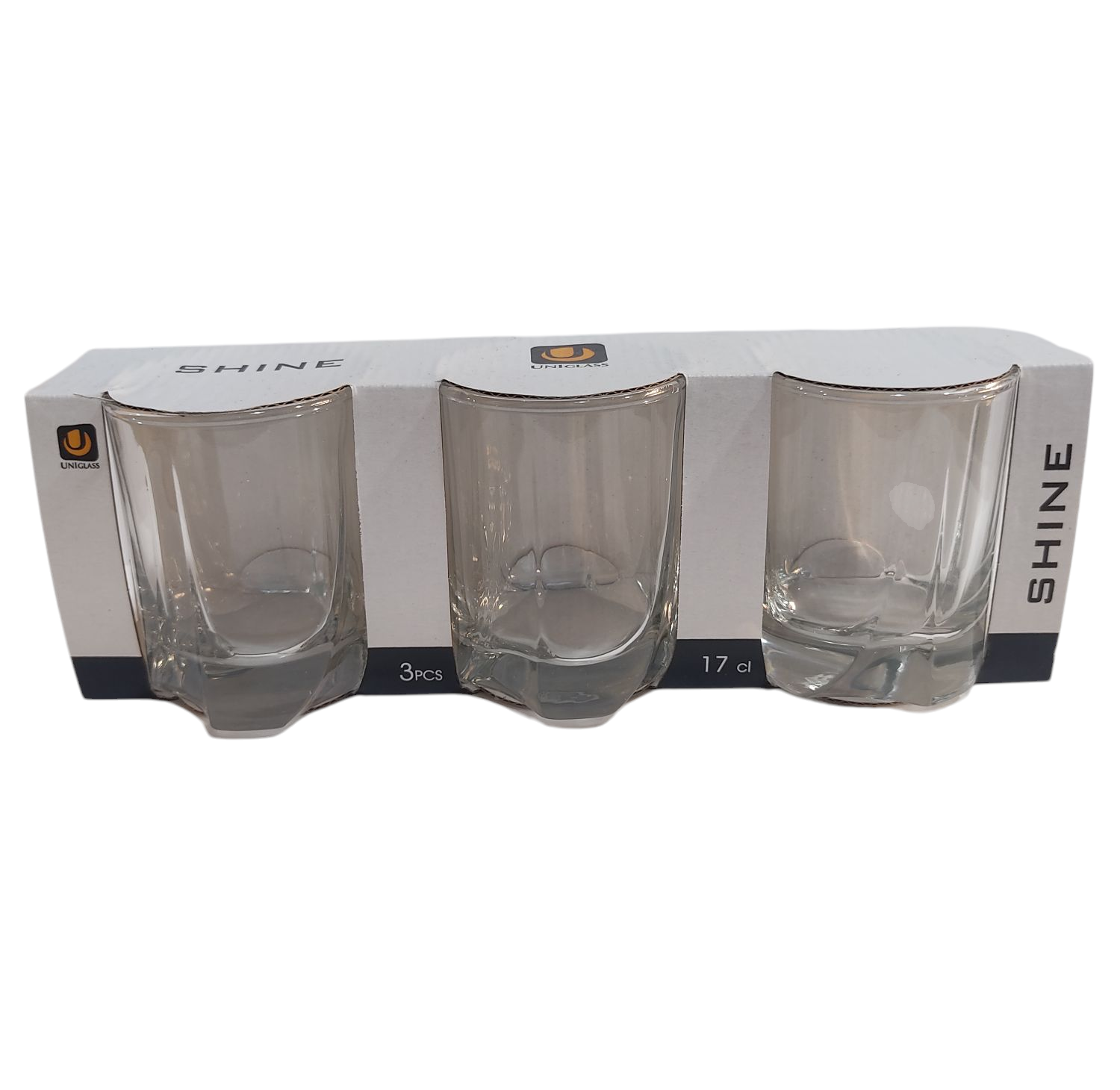 FE.VASOS VIDRIO SHINE X3U 94706-SL3     C/RELIEVE