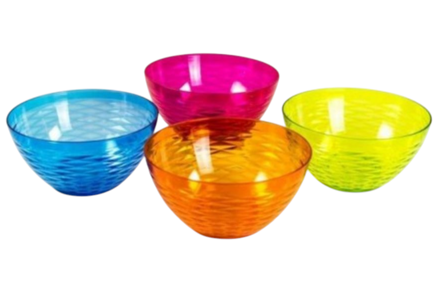 CI.ENSALADERAS GDE ACRILICO COLOR 1006-WH1137 BOWL 25X14CM