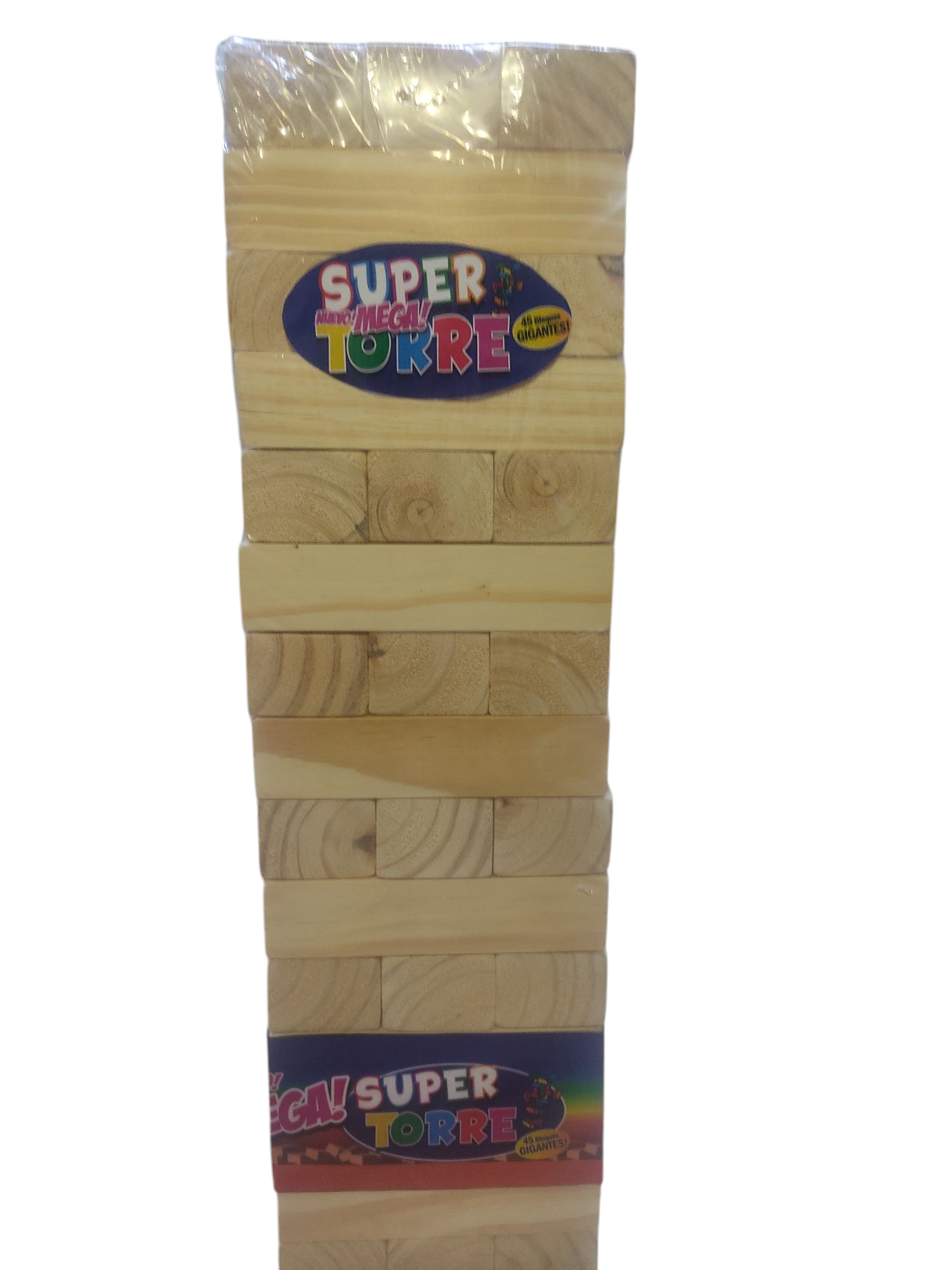R.YENGAS GIGANTE MADERA 67CM 15PISO 45PIEZA  ( BLOQUES 19X6X5CM )