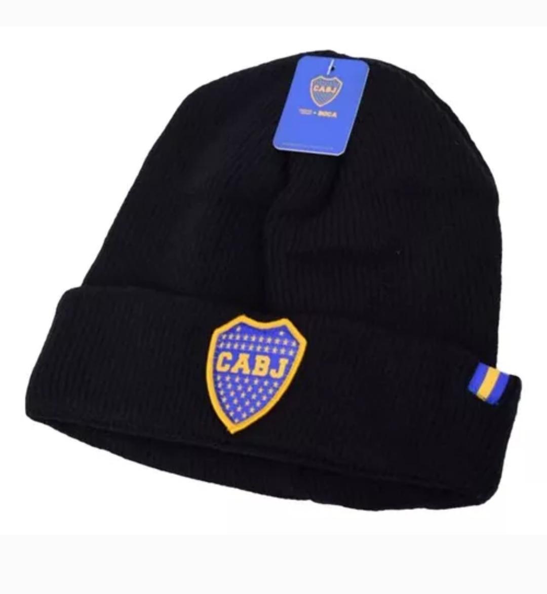 QM.GORROS BOCA JUNIORS NEGRO GROBJ02    GORRITOS ROCKY 1ERA.CALIDA ORIGINAL FUTBOL