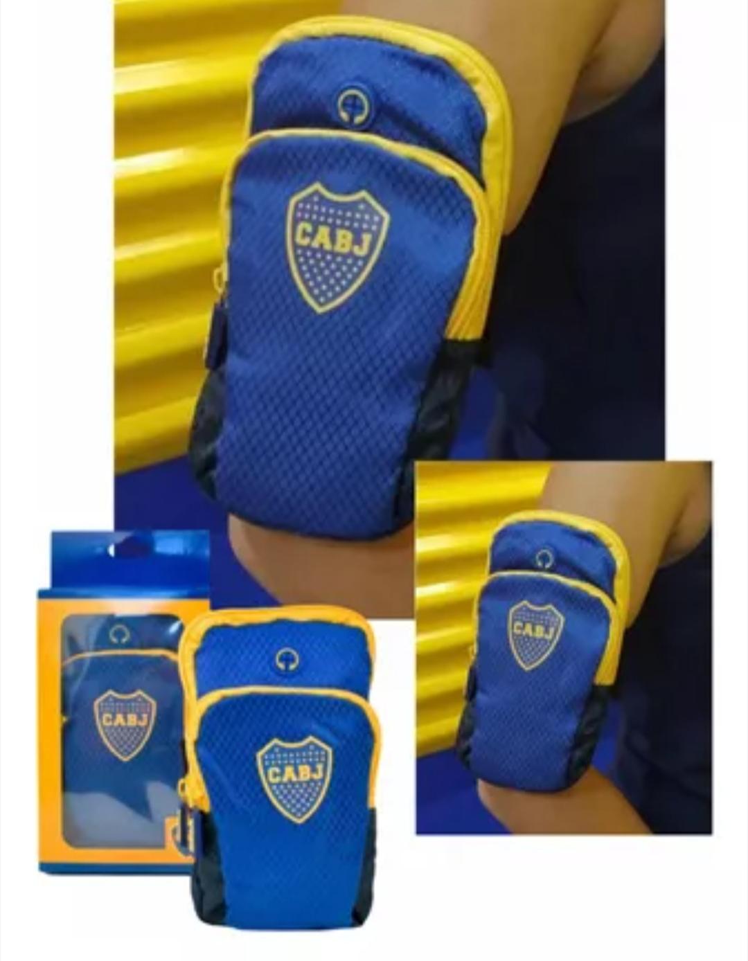QM.BRAZALETES BOCA JUNIORS BRADBJ01 E/CAJA PORTA CELULAR ORIGINAL  FUTBOL