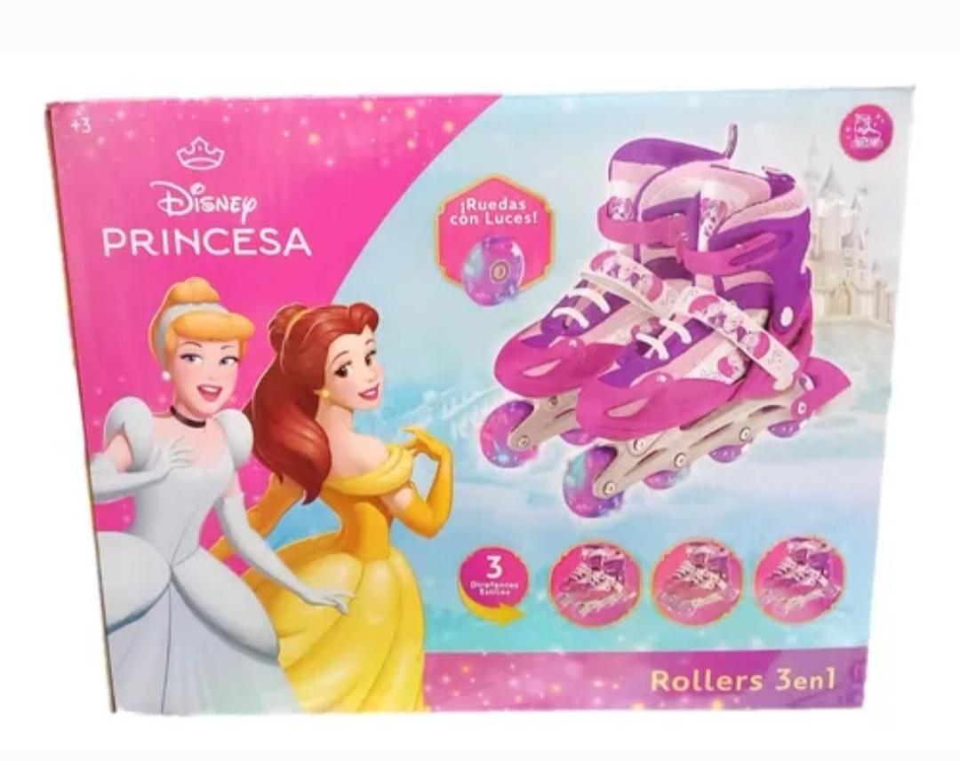 SB.ROLLER PRINCESAS 3EN1 + KIT DE             PROTECCION E/CAJA TALLE 30-33 / 34-37