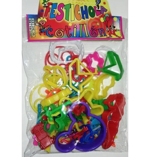 FESTICHOLA MINI COTILLON X100U SURTIDOS JUGUETES PARA PIñATA