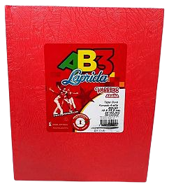 CUADERNOS LAP.R AB3 X50HJ RAY.ROJO 19X23