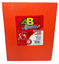 CUADERNOS LAP.R AB3 X50HJ RAY.NARANJA 19X23