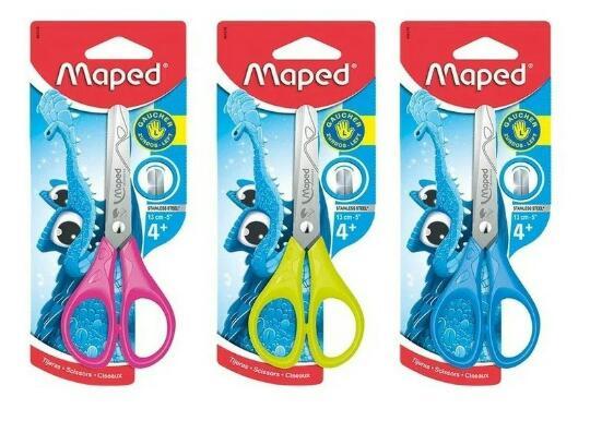 MAPED TIJERA ZURDO 13CM ESCOLAR 464310 X1    TIJERAS
