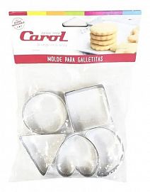 CAROL MOLDES P/GALLETITA-8825- X5U.          FIGURAS GEOMETRICAS