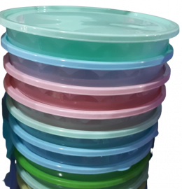 MIS CONTENEDORES 4.2L -0112-TORTERAS PLASTICAPLASTICOS TUPPERS ALTO 5CM DIAM 36CM