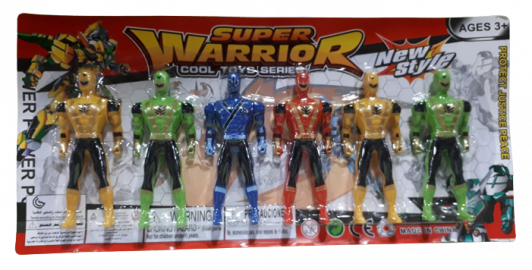 SB.MUñECOS POWER RANGER X6 E/BL 50411        X36X17X2CM