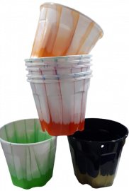 MACETAS G FACETADAS N.19 VARIOS COLORES Y BICOLOR