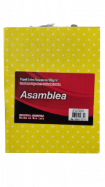 CUADERNOS ASAMBLEA LUNARES 16X21 AMARILLO    50HJS