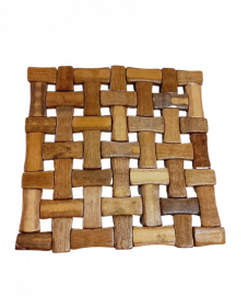 FRE.POSA PAVAS MADERA 19X19CM 01916          BAMBOO