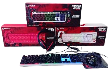 NOGA KIT GAMER 4 EN 1 NKB-407 TECLADO+AURICULAR CON MICRO + MOUSEPAD + MOUSE