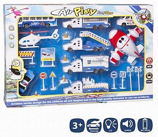 KK SET VEHICULOS/AVIONES C/ACC E/CAJA   48X21CM SD22729