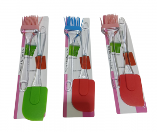 BEN.SET PINCEL+ESPATULA 27CM SILICONA    E/BOL 50719