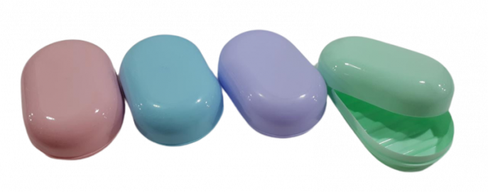 MIS JABONERAS SPORT PASTEL -2750- PLASTICAS  PLASTICOS JABONES 12X4X4 CM