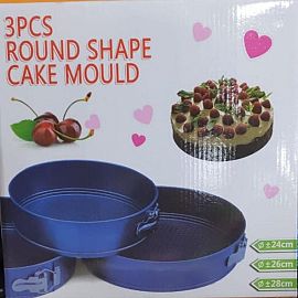 BEN.MOLDES X3 TORTA DESMONTABLE TEFLON(20039)24-26-28 CM REDONDOS
